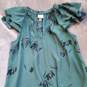 Sleeveless shirt rayon xs